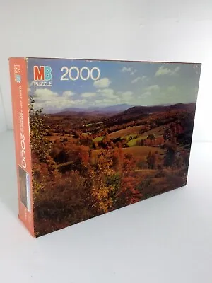 Vintage Sealed 2000 Piece Milton Bradley Jigsaw Puzzle Best Of America 9 Vermont • $25