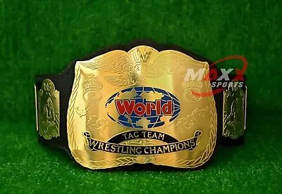 World TAG TEAM Wrestling Championship Replica Tittle Belt 2mm Adult Size NEW • $133.99