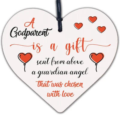 £3.99 • Buy Handmade Godparent Asking Gift For Christening Special Thank You Friendship Sign