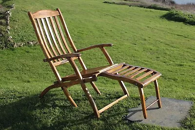 Cunard Line Rms Mauretania 1st Class Very Good Condition Deck Chair C-1910/20 • $1245.10