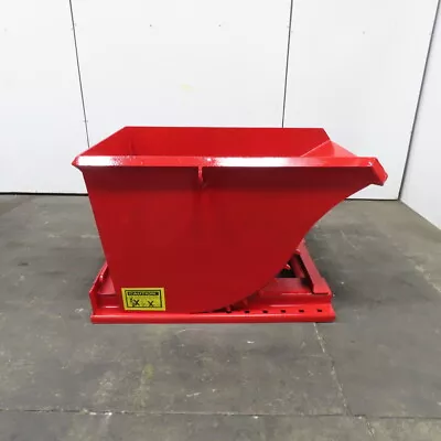 1 CU Yard Medium Duty Self Dumping Trash Scrap Hopper 58 X39 X35  • $999.99