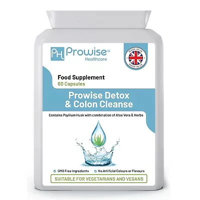 £9.49 • Buy Detox Colon Cleanse 60 Vegan Capsules - UK Made - Prowise Healthcare