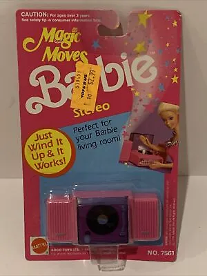 Barbie Magic Moves Stereo Radio Doll Accessory 1991 Mattel #7561 NRFP • $30