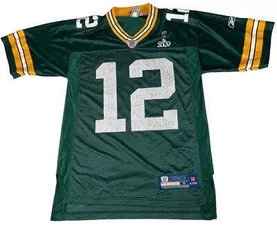 Green Bay Packers Reebok Jersey Size Small Aaron Rodgers Super Bowl XLV On Field • $19.35