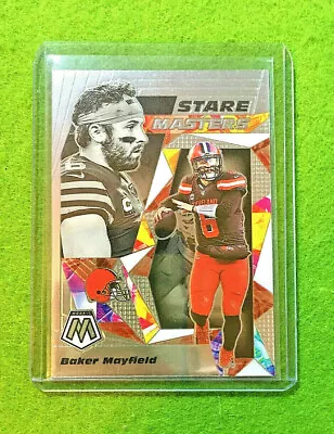 BAKER MAYFIELD MOSAIC SILVER CHROME CARD JERSEY #6 BROWNS 2020 Mosaic • $19.95