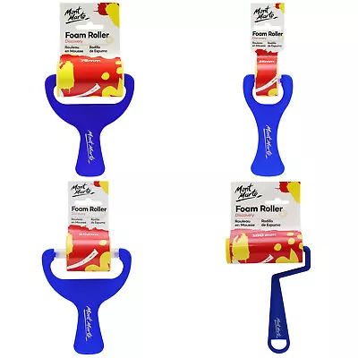 $19.95 • Buy Set Of 4 Foam Roller Mont Marte Discovery Painting Arts Paint  25/50/75/100mm