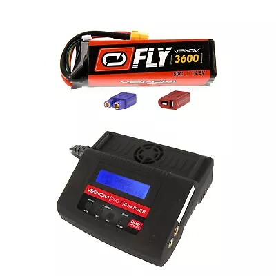 Venom Fly 50C 4S 3600mAh 14.8V LiPo Battery And Pro 2 Charger Combo • $166.98