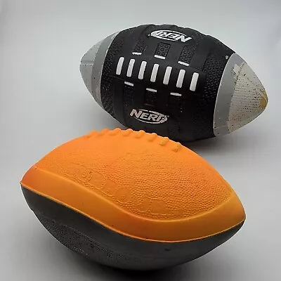 Nerf Turbo Jr. And Large Black And White Football VTG And 2008 • $20