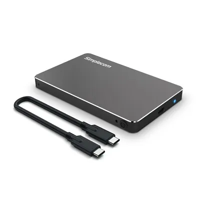 $22 • Buy Aluminium 2.5'' SATA To USB 3.1 Type C Enclosure For 7mm HDD/SSD BK