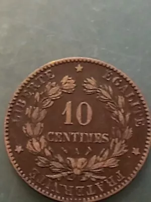 France 1897 10 Centimes Very Attractive High Grade French Coin  • £8