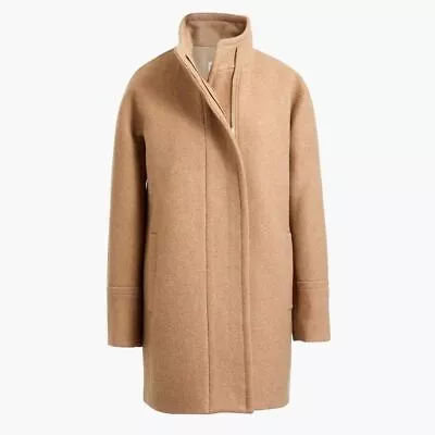 J. Crew City Coat Camel Tan Wool Peacoat Plus Size 18 • $80