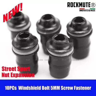 10PC Windscreen Windshield Bolt 5MM Screw Fastener Nut Expansion Fits For YAMAHA • $6.17