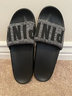 VS Victorias Secret Pink Single Strap Slide Sandal Slipper Flip Flop Large 8/9 • $13.50