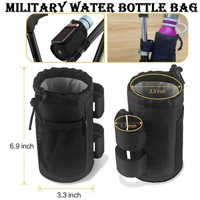 Bicycle Waterproof Military Water Bottle Bag Drink Holder Handlebar Durable Cup • $11.53
