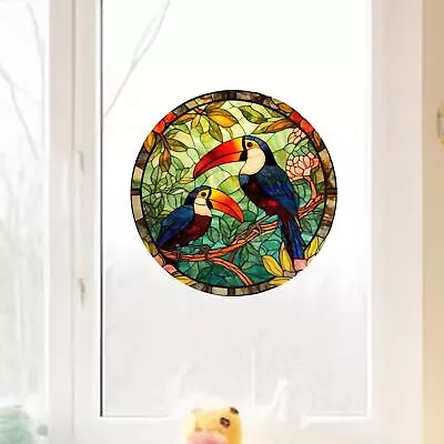 Hummingbird Glass Sticker Novelty PVC Anti Collision Removable Window Decal • $14.26