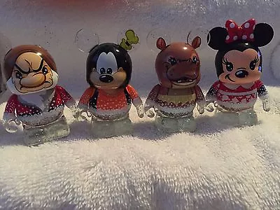DISNEY VINYLMATION  25th ANNIVERSARY DISNEY STORE LOT Of 4 INCLUDING CHASER • $46