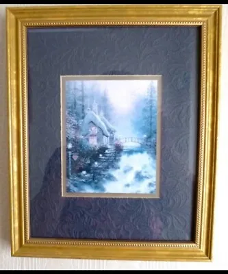 £22.50 • Buy Thomas Kinkade Framed Print Picture Gold Frame 1 1 X 9.5 Ins