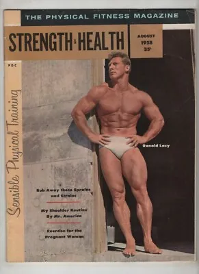 Strength & Health Mag Ronald Lacy Mr.America Shoulders August 1958 032921nonr • $23.10