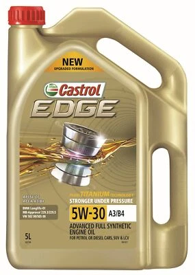 $71.95 • Buy Castrol EDGE 5W-30 A3 B4 Engine Oil 5L 3421196 Fits Mazda 3 2.0 (BK), 2.0 (BL...