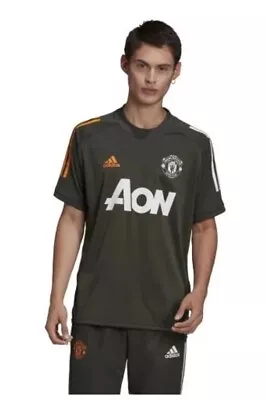 Adidas Manchester United Training Soccer Jersey Olive Green. Adult Size: Small • $29.70