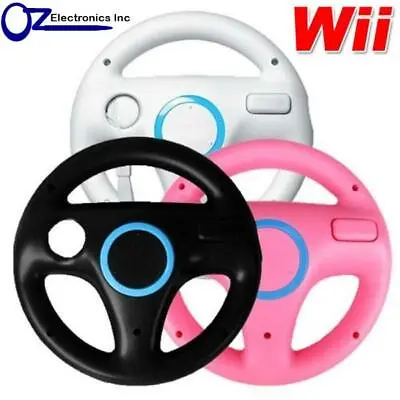 2 Or 3 X Wii Steering Wheels Nintendo WiiU For Use With Mario Cart Free Shipping • $19