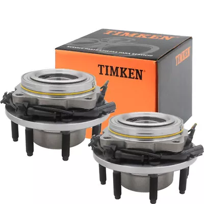 4WD TIMKEN Front Wheel Bearing & Hub Pair For 05-10 Ford F-250 F-350 Super Duty • $277.87