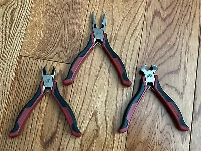 NEW Craftsman 3PC Grip Handle Mini Pliers Set (SEARS) • $39.99