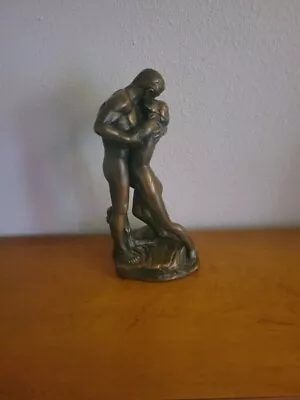 Vintage Marwal Chalkware Statue Couple Kissing MCM • $65