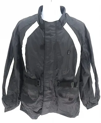 Fulmer Waterproof Mesh Lined Motorcycle Rainwear Jacket Mens 2XL Reflective  • $49.99