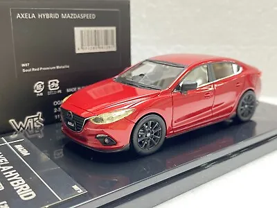 DEFECTIVE 1:43 WIT'S AXELA HYBRID MAZDASPEED MAZDA3 SOUL RED JDM Resin Model Car • $49.99