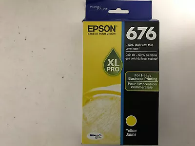 Epson 676XL Yellow Ink Cartridge Genuine NIB Expired 02/2024 • $9.95