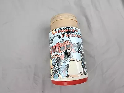 Vintage 1984 The Transformers Aladdin Hasbro Thermos For Lunch Box OPTIMUS PRIME • $13.99