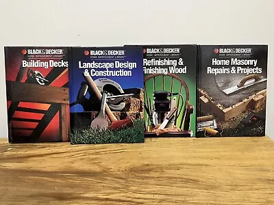 Black & Decker Home Improvement Library Lots Of 4 Books Masonry Decks + More • $18