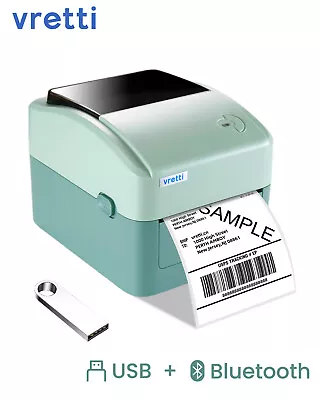 Vretti Thermal Label Printer Bluetooth+USB For Shipping Labels DPD GLS Royal Mai • £74.99