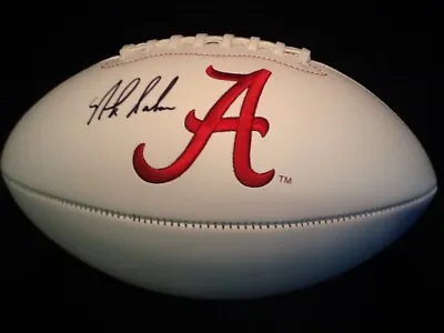 $449 • Buy Nick Saban Signed Alabama Crimson Tide Football W/ COA (For Cancer Benefit)
