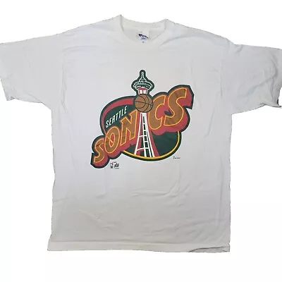 VTG 1994 Seattle Supersonics Sonics Pro Player Single Stitch T-shirt Size XL • $32