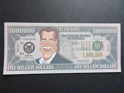 Arnold Schwarzenegger One MILLION DOLLARS Novelty Note Fantasy Bill $1000000 • £1.29