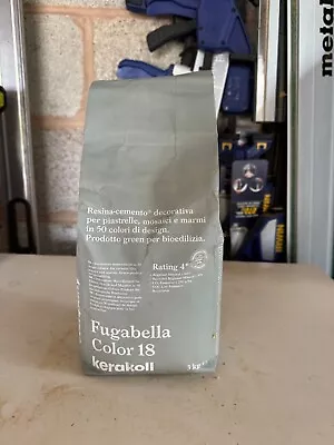 Fugabella Color 18 Kerakoll Tile Grout 3kg Flexible Resin Cement/collect Or Post • £2.50
