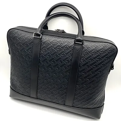 Montblanc M_gram Black Leather Document Case Crossbody Bag New 100% Genuine Rare • $795