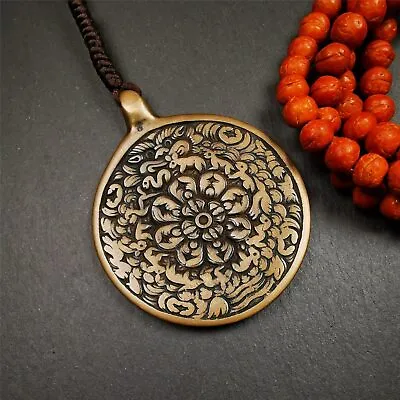 Gandhanra Vintage Tibetan Buddhist Mandala BadgeMelong Mirror SIPAHO Amulet • $69.99