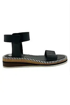Vince Camuto Leather Sandals Moirina Black • $35.99