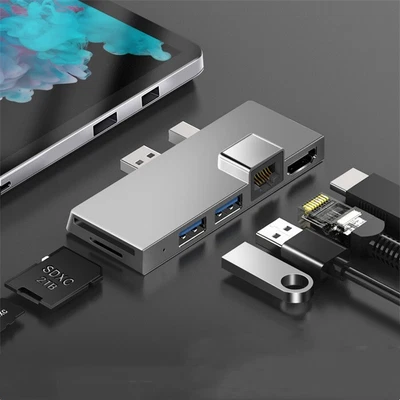 $53.58 • Buy For Surface Pro 4/5/6 Laptop Accessories Docking Station Converter USB Hub