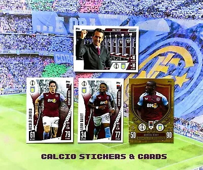 Topps Match Attax Extra 2023/24 2024 Aston Villa Team Set All 4 Base Cards • £2.75