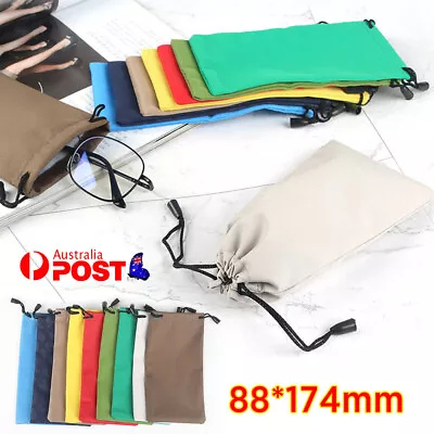 $5.30 • Buy 5PCS Cleaning Clothes Sunglasses Pouch Glasses Case Soft Eyeglasses Bag Random