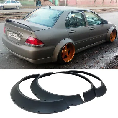 For Mitsubishi Lancer 4PCS Fender Flares Wide Body Kit Wheel Arches Protector • $99.63