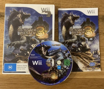 $12 • Buy Monster Hunter 3 Tri - Nintendo Wii - Complete - Free Post￼
