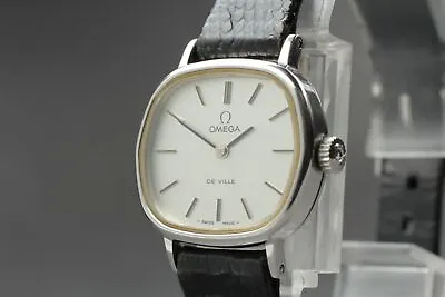 Vintage 【NEAR MINT】 OMEGA DeVille Silver Women's Hand Wind Watch From JAPAN... • $504.60
