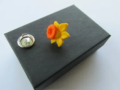 Handmade Yellow Spring Daffodil Brooch Tie Lapel Tac Marie Curie Charity 12872GY • £3.99