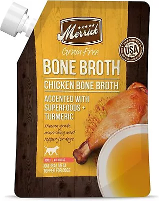 Merrick Grain Free Bone Broth Premium Human Grade And Gluten Free Dog And Cat F • $21.05