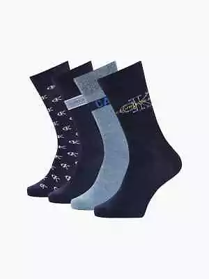 Calvin Klein 4 Pack Crew Socks Gift Set - UK 6.5-11 • £22
